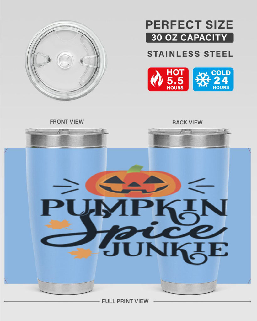 Pumpkinspicejunkie 568#- fall- Tumbler