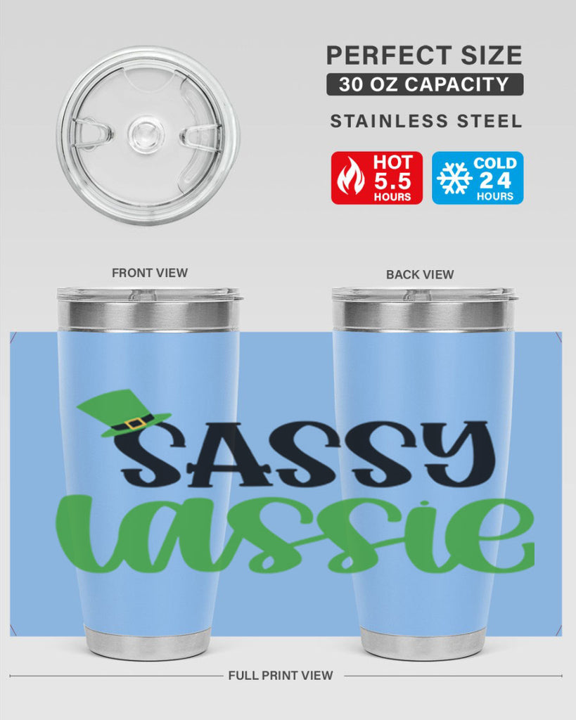 Sassy Iassie Style 34#- St Patricks Day- Tumbler