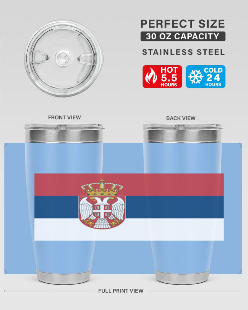 Serbia 44#- world flags- Tumbler
