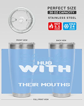 Sharks hug with their mouths Style 22#- shark  fish- Tumbler