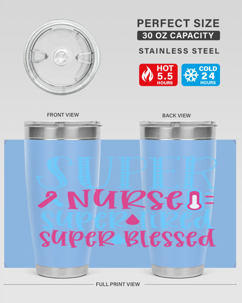 Super Nurse Super Tired Style Style 23#- nurse- tumbler
