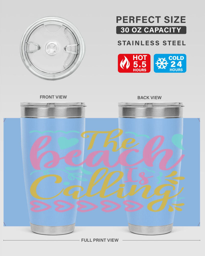 The beach is calling Style 1#- summer- Tumbler