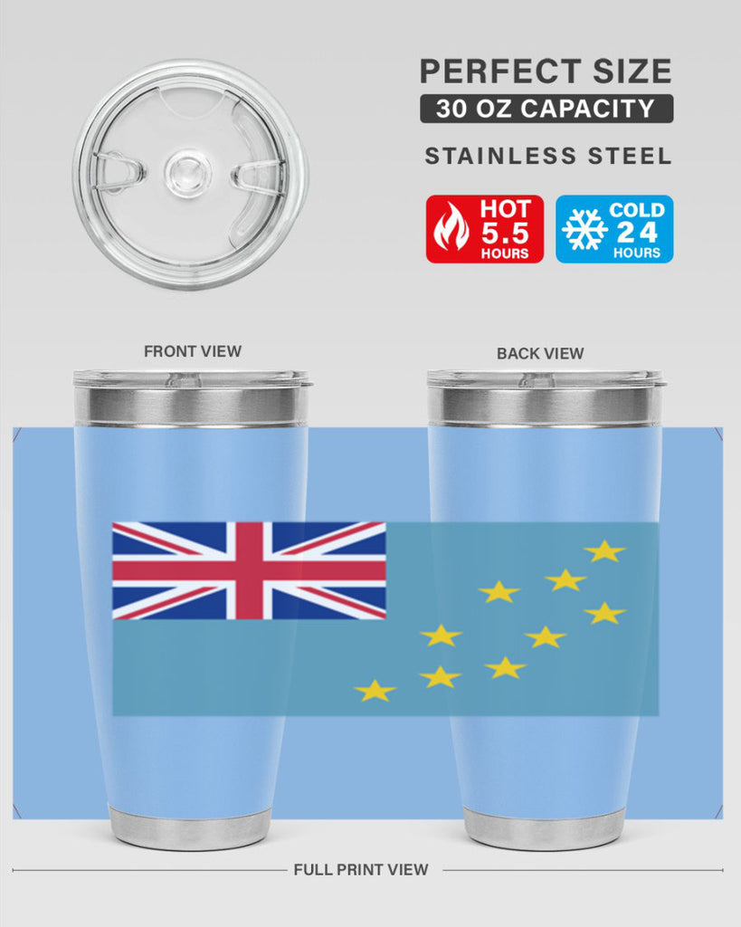 Tuvalu 15#- world flags- Tumbler