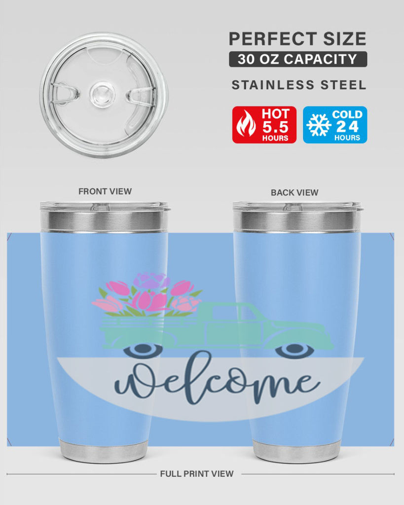 Welcome spring truck579#- spring- Tumbler
