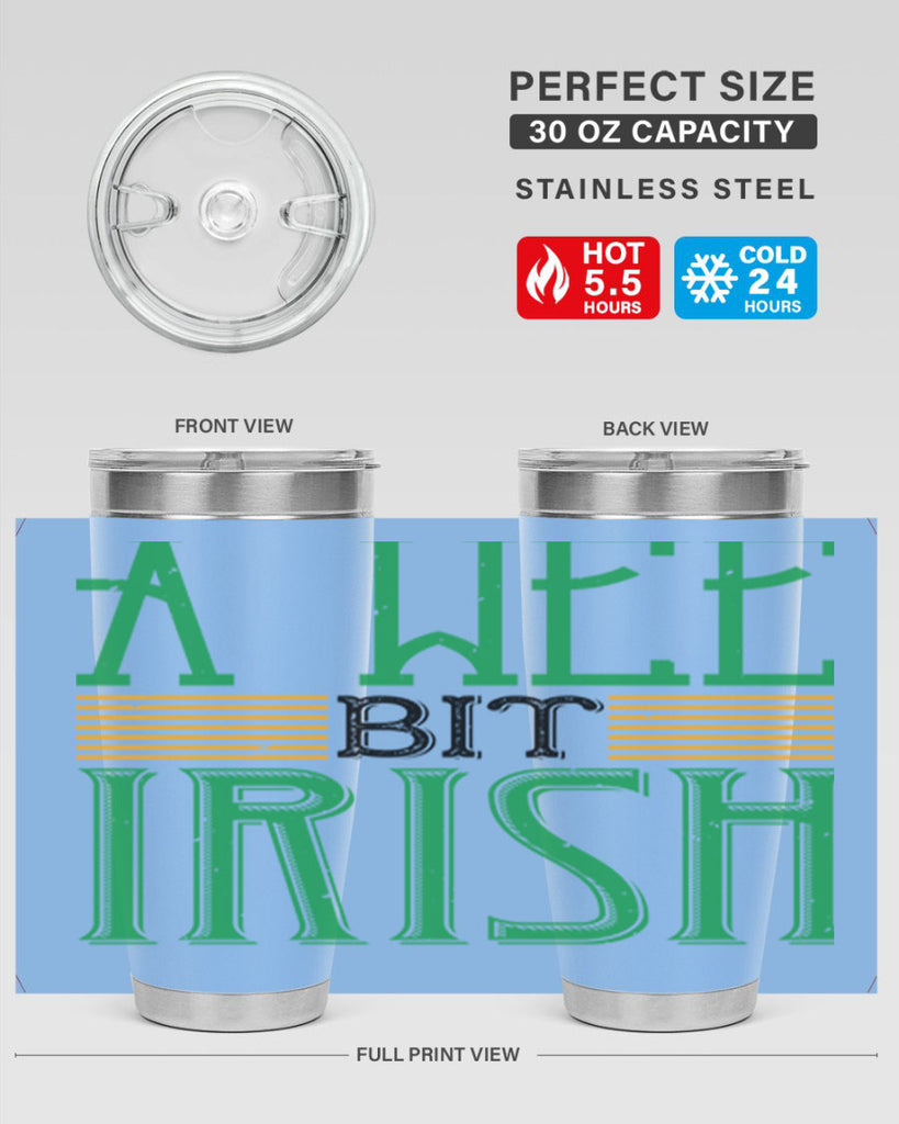 a wee bit irish Style 144#- St Patricks Day- Tumbler