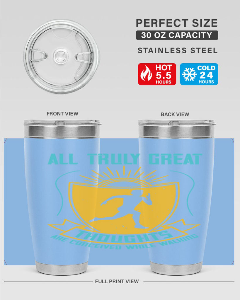 all truly great thoughts are 49#- running- Tumbler