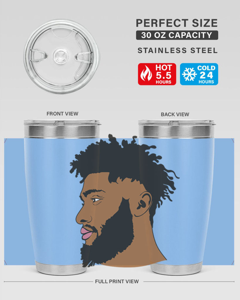 black man style 3#- black men - boys- tumbler