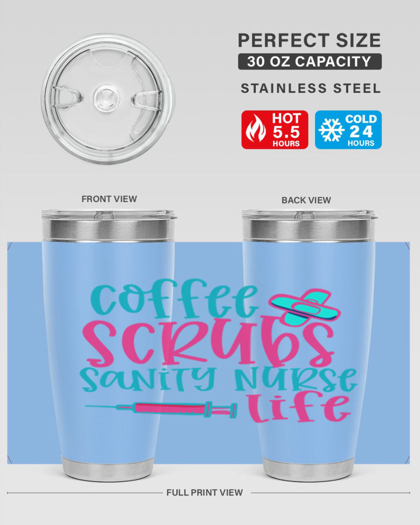 coffee scrubs sanity nurse life Style 390#- nurse- tumbler