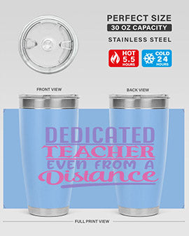 dedicated teacher even from a distance Style 53#- corona virus- Tumbler
