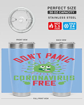 dont panic coronavirus free Style 43#- corona virus- Tumbler