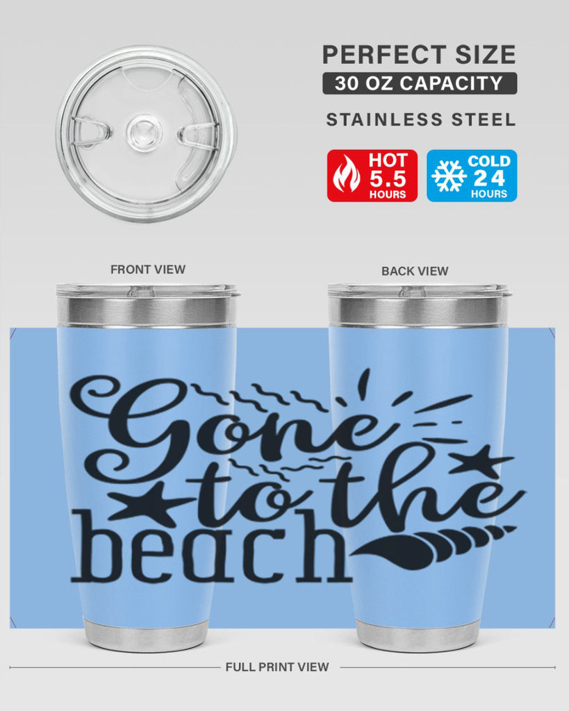 gone to the beach Style 100#- summer- Tumbler