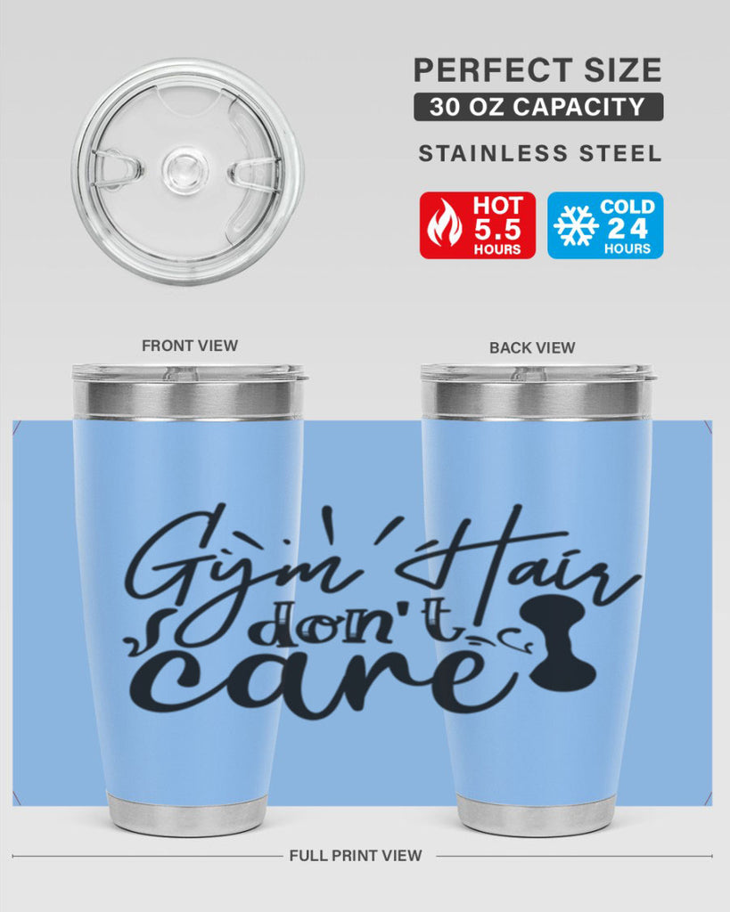 gym hair dont care 43#- gym- Tumbler