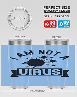 i am not a virus Style 35#- corona virus- Tumbler