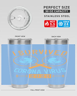 i survived corona virus Style 34#- corona virus- Tumbler