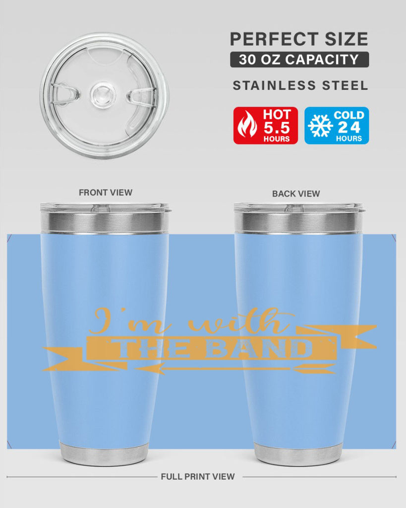 i’m with the band 58#- mardi gras- Tumbler