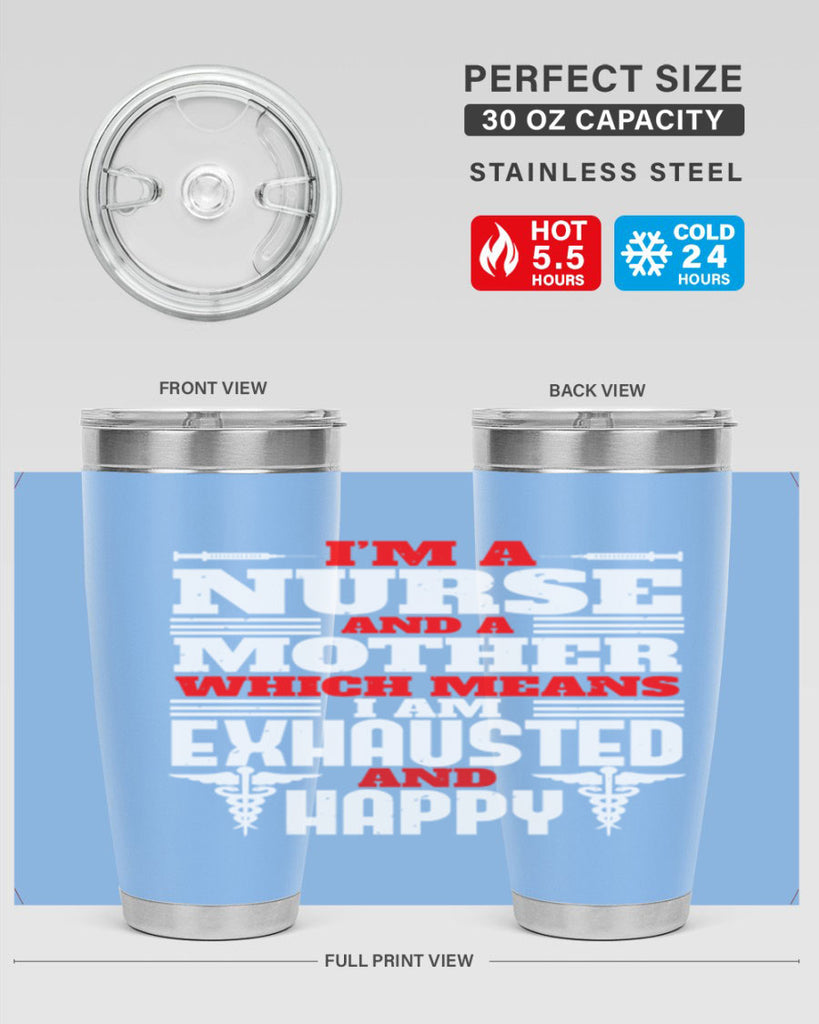 im a nurse and a mother Style 312#- nurse- tumbler