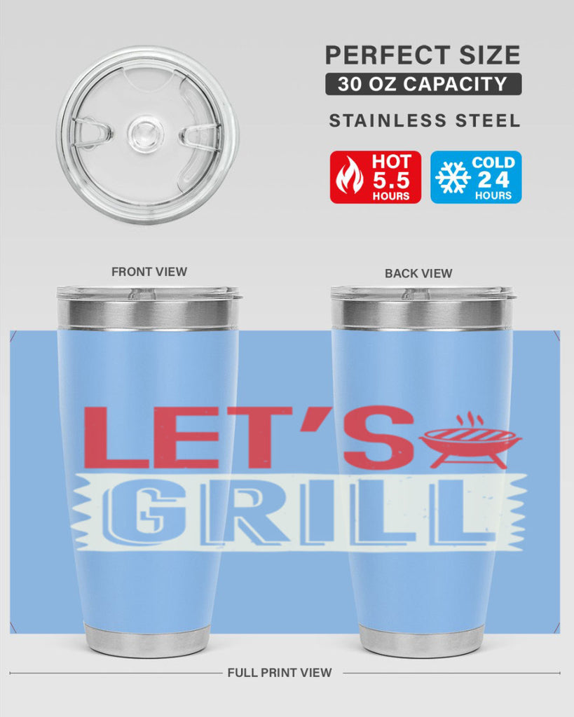 lets grill 25#- bbq- Tumbler
