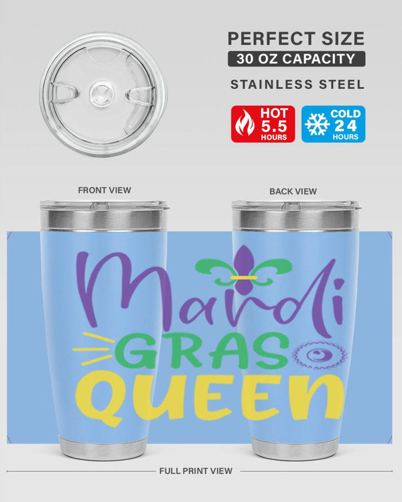 mardi gras queen 79#- mardi gras- Tumbler