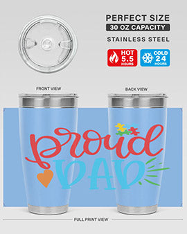 proud dad Style 36#- autism- Tumbler