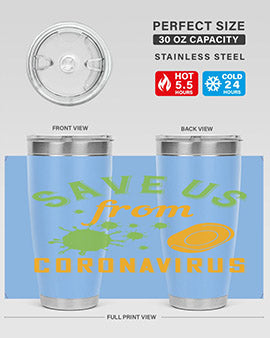 save us from coronavirus Style 24#- corona virus- Tumbler