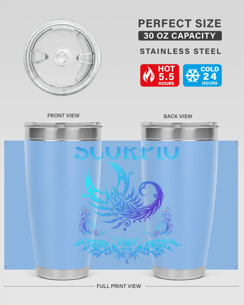 scorpio 449#- zodiac- Tumbler