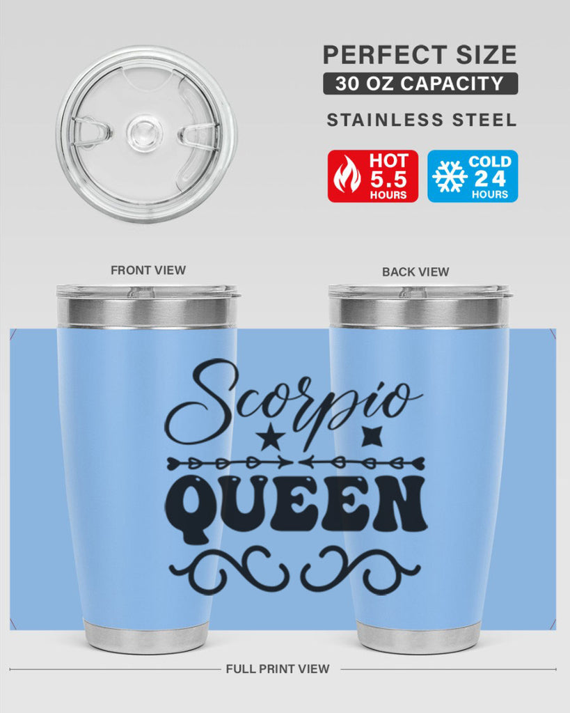 scorpio queen 447#- zodiac- Tumbler