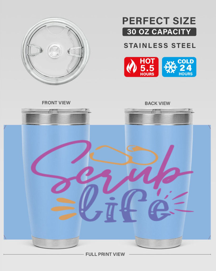 scrub life Style 351#- nurse- tumbler
