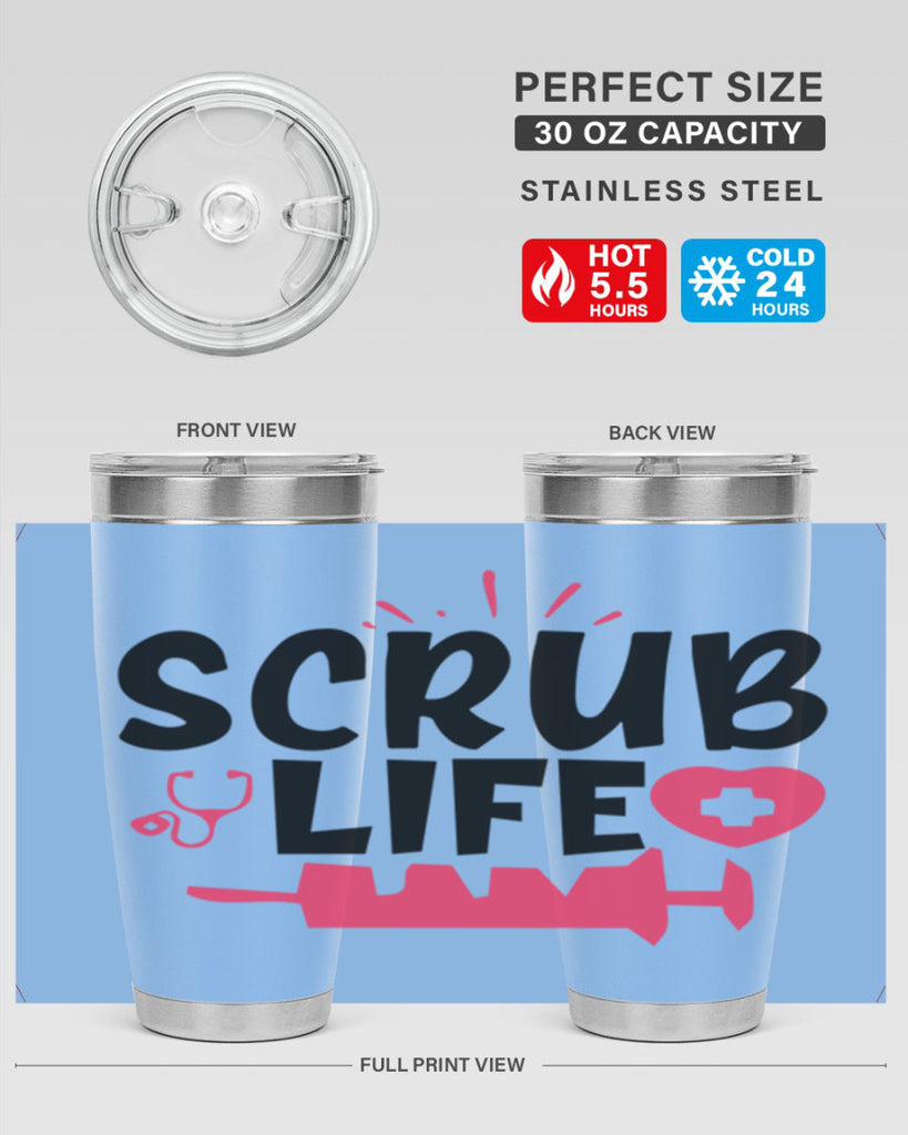 scrub life Style 352#- nurse- tumbler
