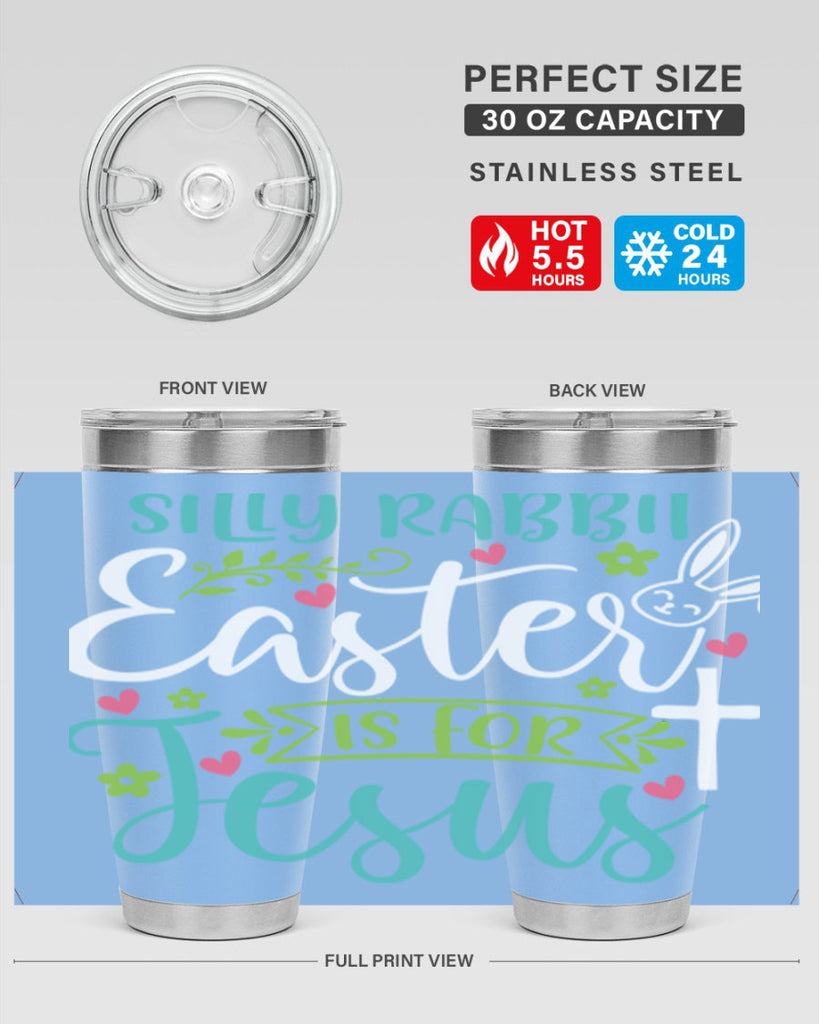 silly rabbit easter is for jesuss 7#- easter- Tumbler