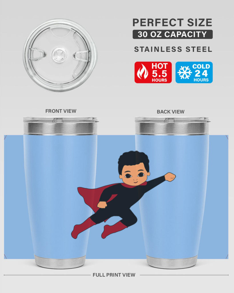 super kid 9#- black men - boys- tumbler
