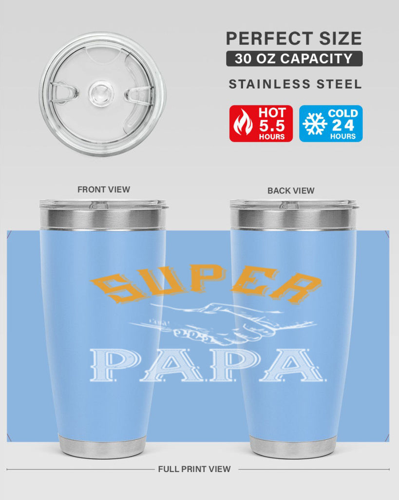 super papa 8#- grandpa - papa- Tumbler