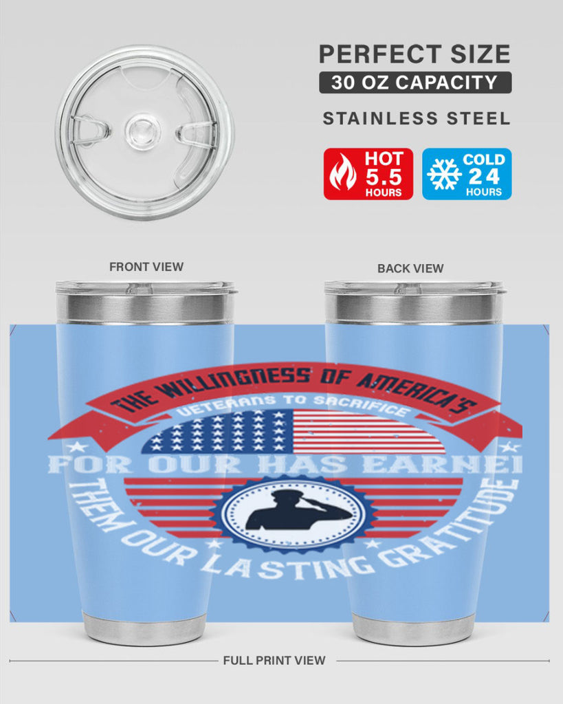 the willingness of americas 88#- Veterns Day- Tumbler