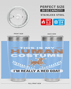 this is my human costume im really a red goat Style 1#- goat- Tumbler