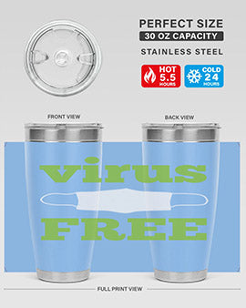 virus free Style 20#- corona virus- Tumbler