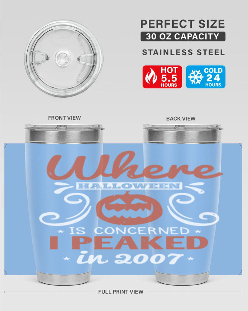 where halloween is 122#- halloween- Tumbler