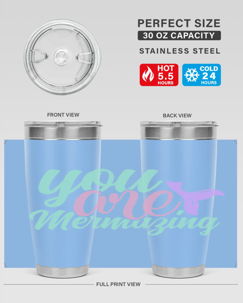 you are mermazing 9#- mermaid- Tumbler