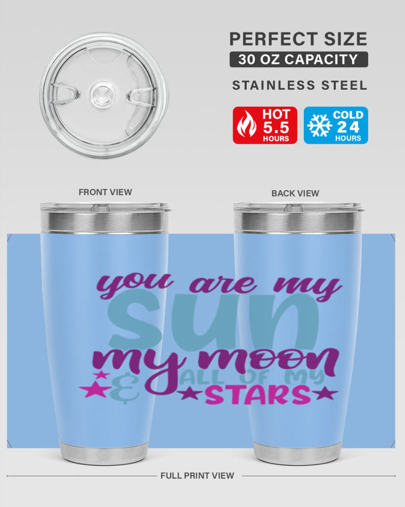 you are my sun my moon all of my stars 6#- family- Tumbler