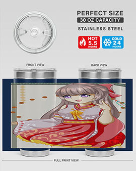 A beautiful and happy girl with kimono 104#- anime- Tumbler