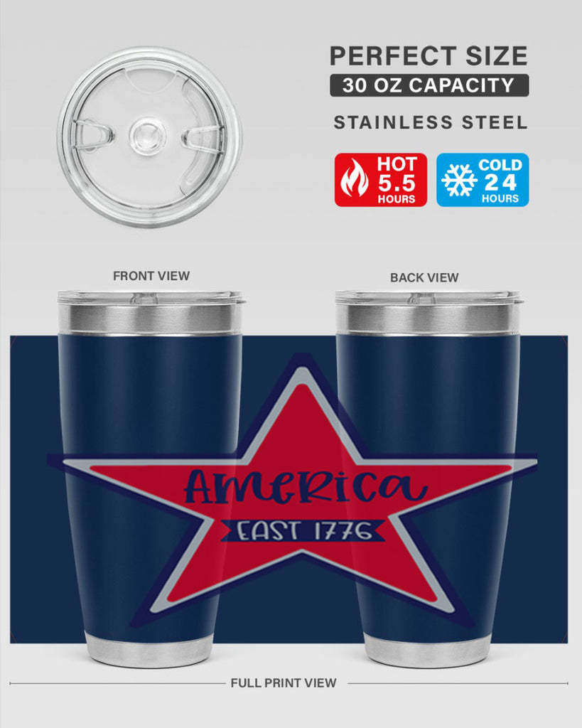 America East Style 144#- Fourt Of July- Tumbler
