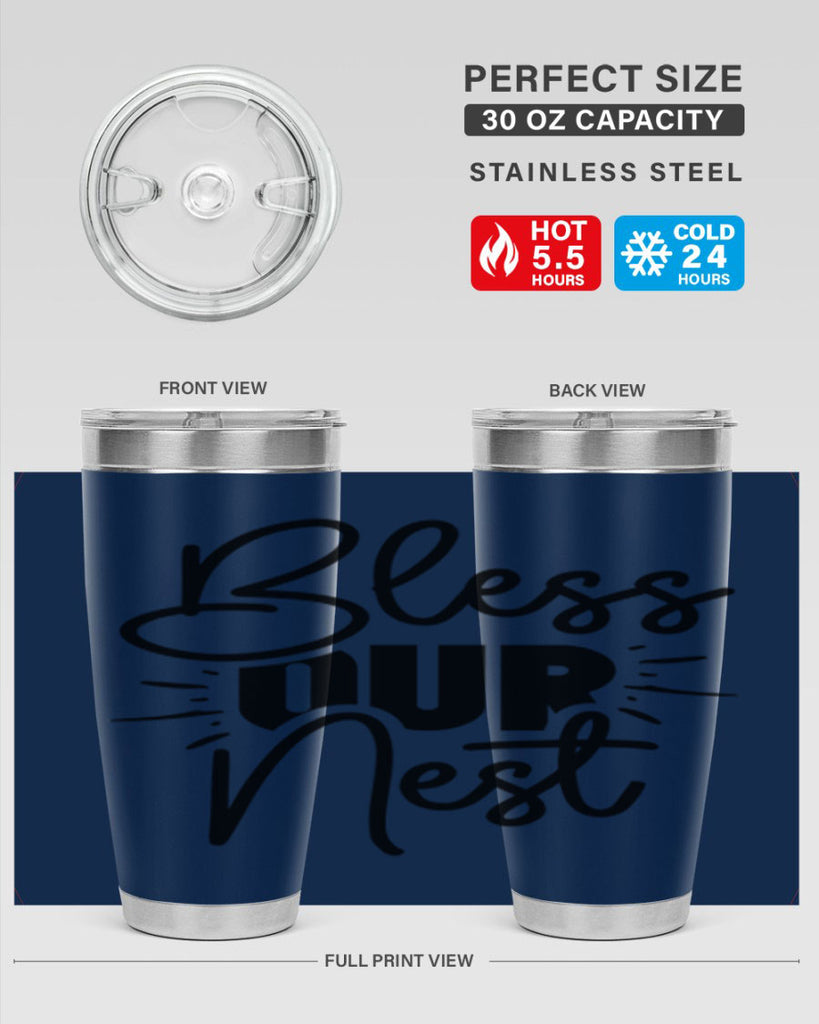 Bless Our Nest 52#- spring- Tumbler