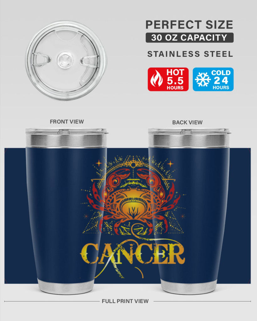 Cancer 163#- zodiac- Tumbler
