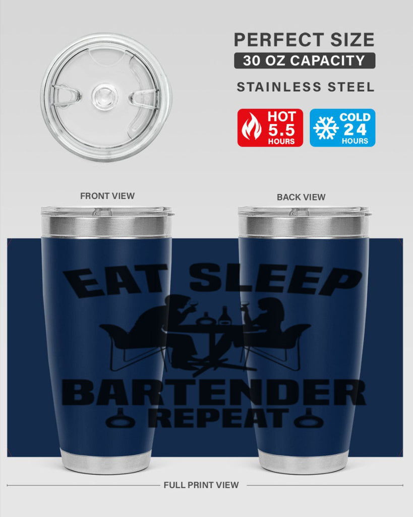 Eat sleep Style 3#- bartender- tumbler