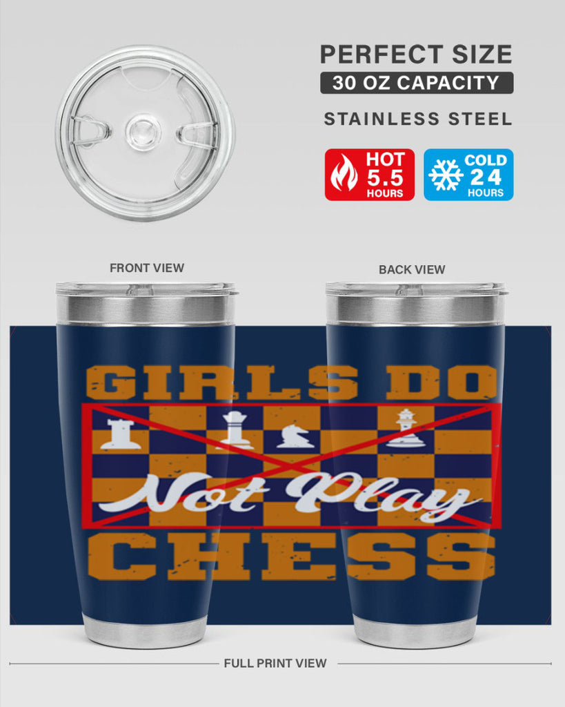Girls do not play chess 49#- chess- Tumbler
