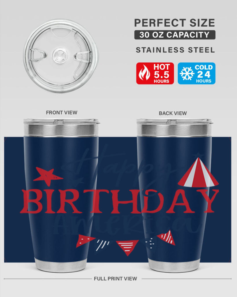 Happy Birthday america Style 30#- Fourt Of July- Tumbler