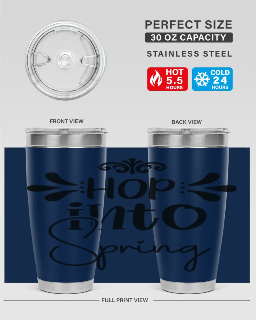Hop into Spring 247#- spring- Tumbler