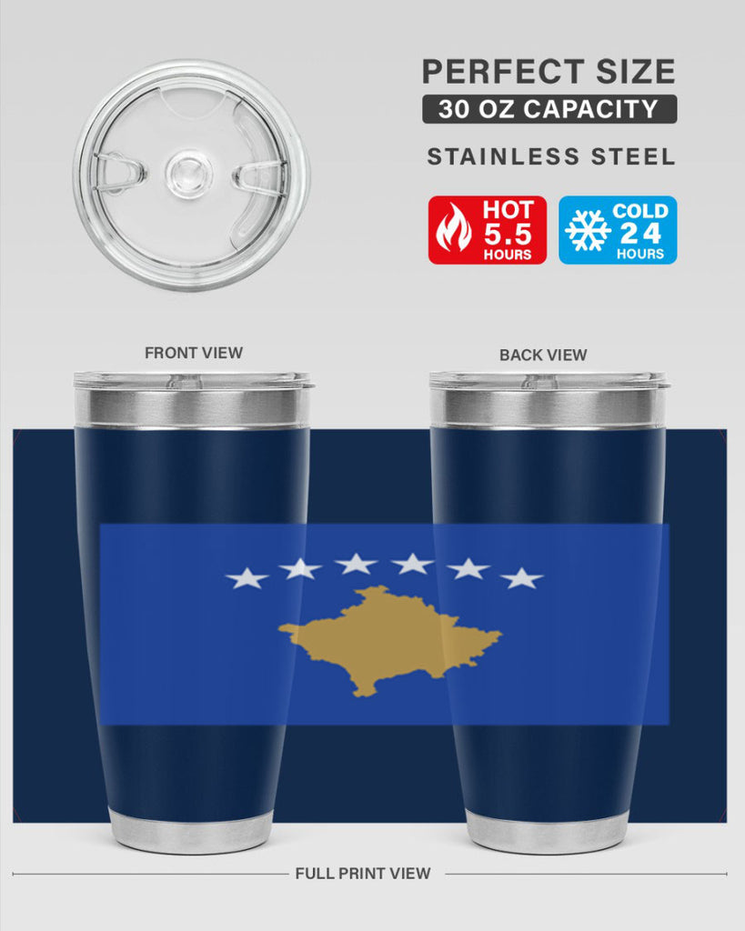 Kosovo 108#- world flags- Tumbler