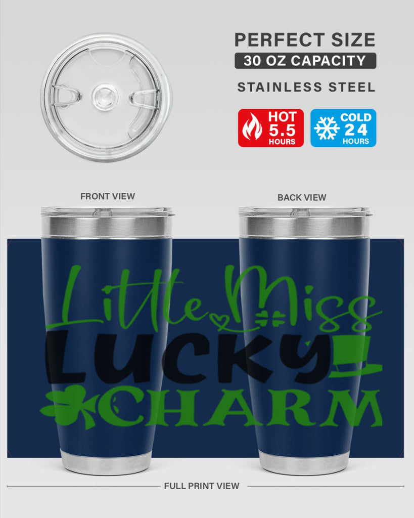 Little Miss Lucky Charm Style 154#- St Patricks Day- Tumbler