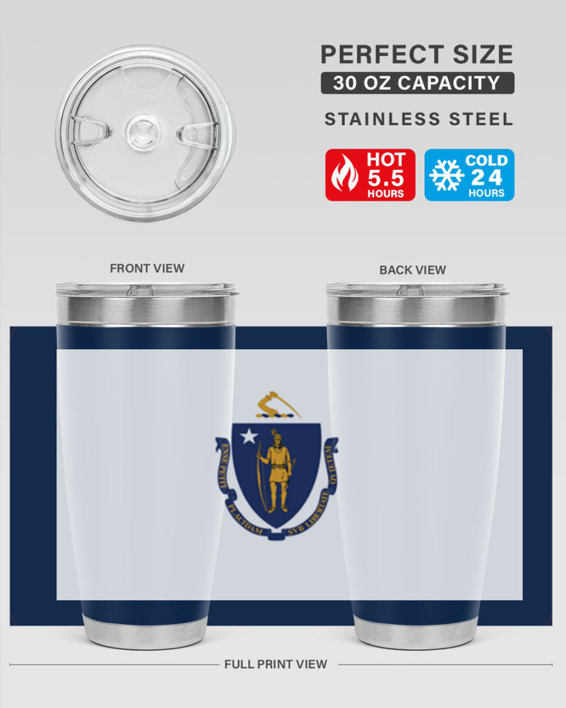 Massachusetts 31#- Us Flags- Tumbler