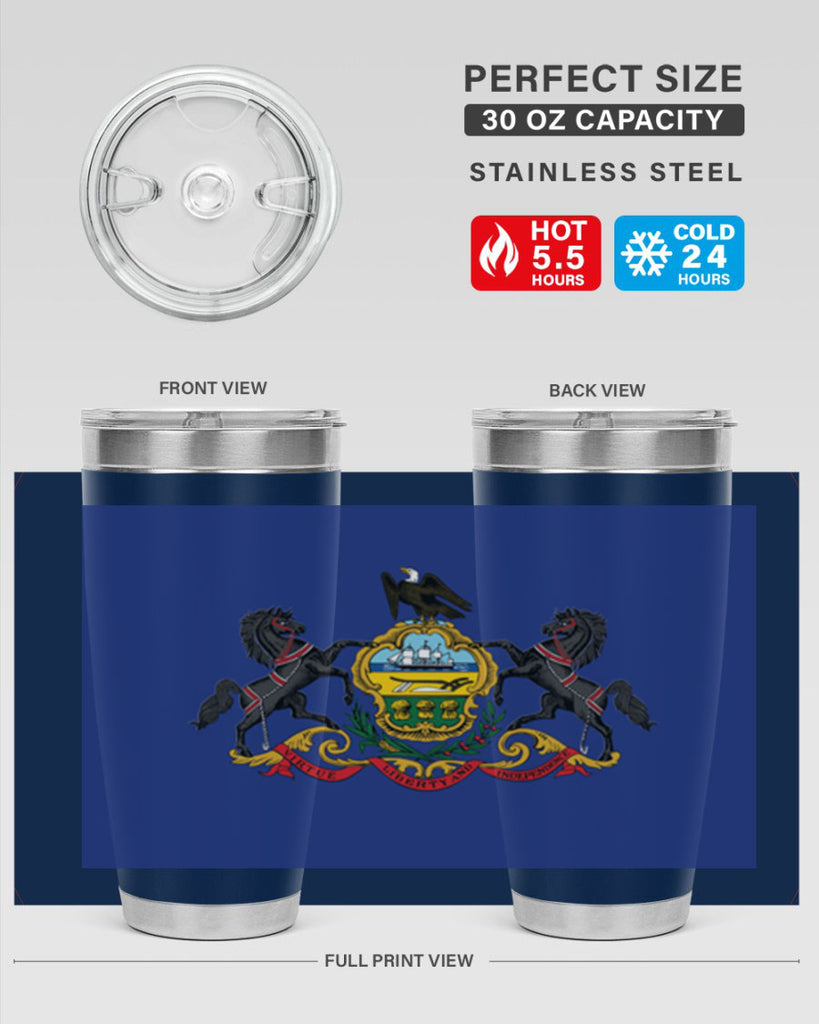 Pensilvania 14#- Us Flags- Tumbler