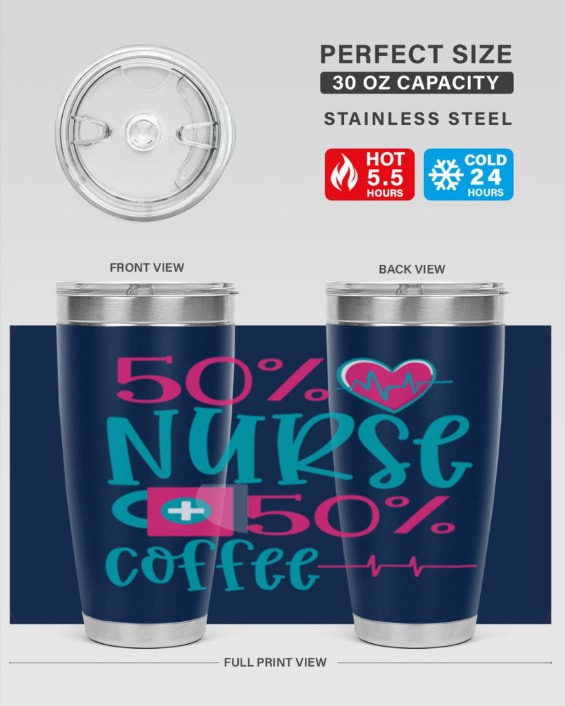 Percent Nurse Percent Coffee Style 395#- nurse- tumbler